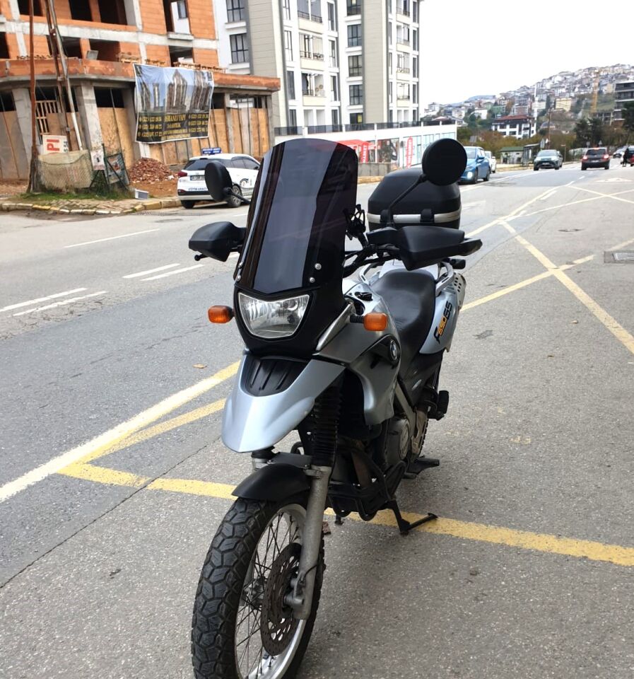 MOTOCAM Bmw F 650 GS Ön Cam 2004-2007 Model 45cm Siyah Renkli 4mm İADE YOKTUR