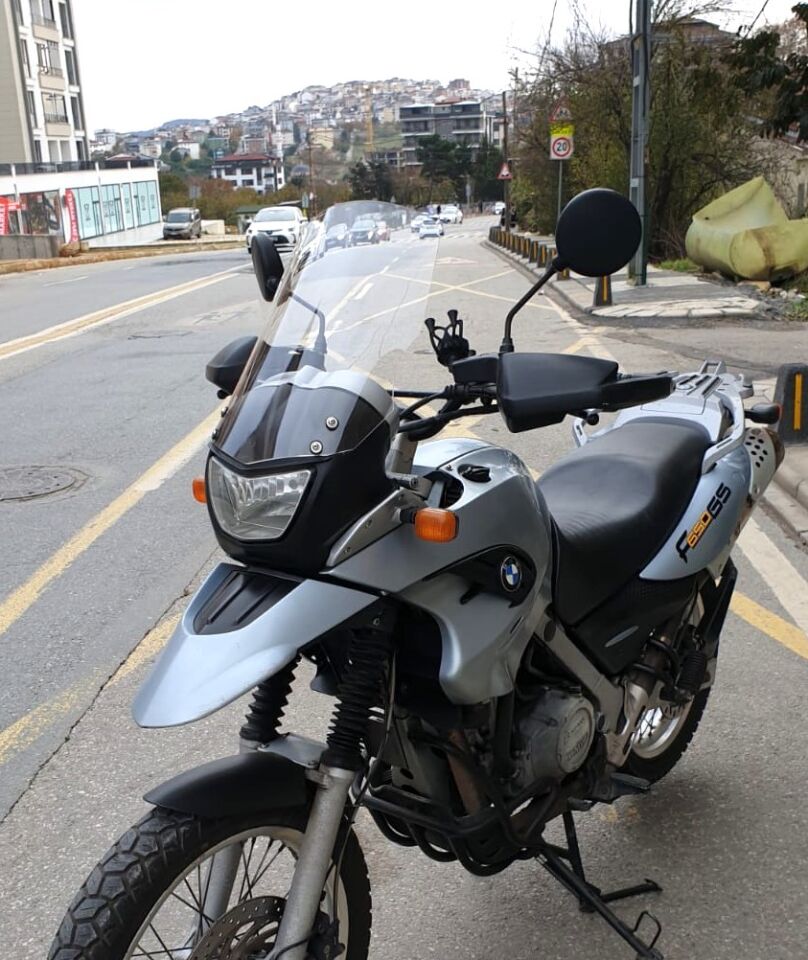 MOTOCAM Bmw F 650 GS Ön Cam 2004-2007 Model 45cm Şeffaf Renkli 4mm