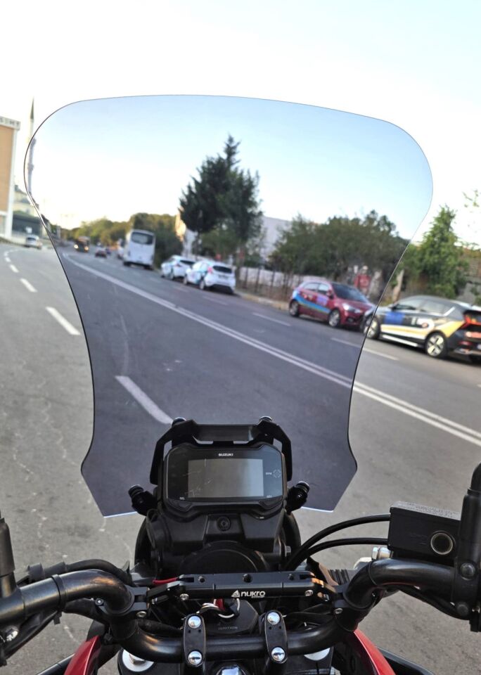 MOTOCAM Suzuki V-Strom DL 250 Ön Cam 2017-2020 Model 51cm Füme Renkli 4mm