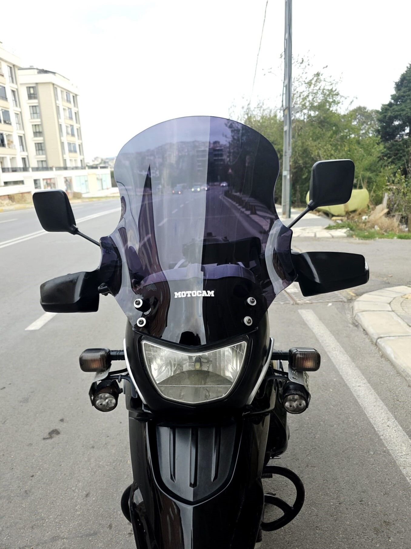 MOTOCAM Bmw F 650 GS Ön Cam 2004-2007 Model 50cm Siyah Renkli 4mm İADE YOKTUR