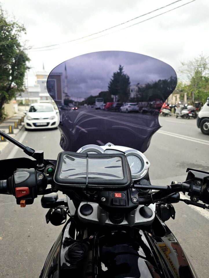 MOTOCAM Bmw F 650 GS Ön Cam 2004-2007 Model 50cm Siyah Renkli 4mm İADE YOKTUR