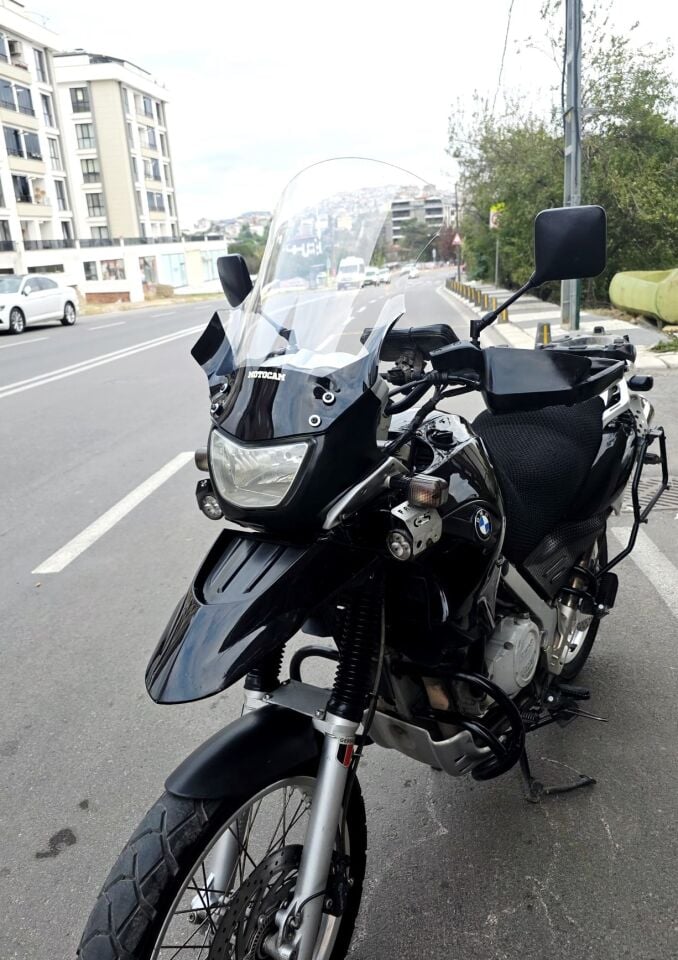 MOTOCAM Bmw F 650 GS Ön Cam 2004-2007 Model 50cm Şeffaf Renkli 4mm