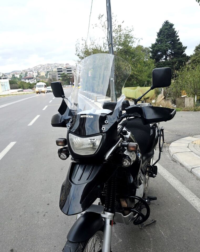 MOTOCAM Bmw F 650 GS Ön Cam 2004-2007 Model 50cm Şeffaf Renkli 4mm