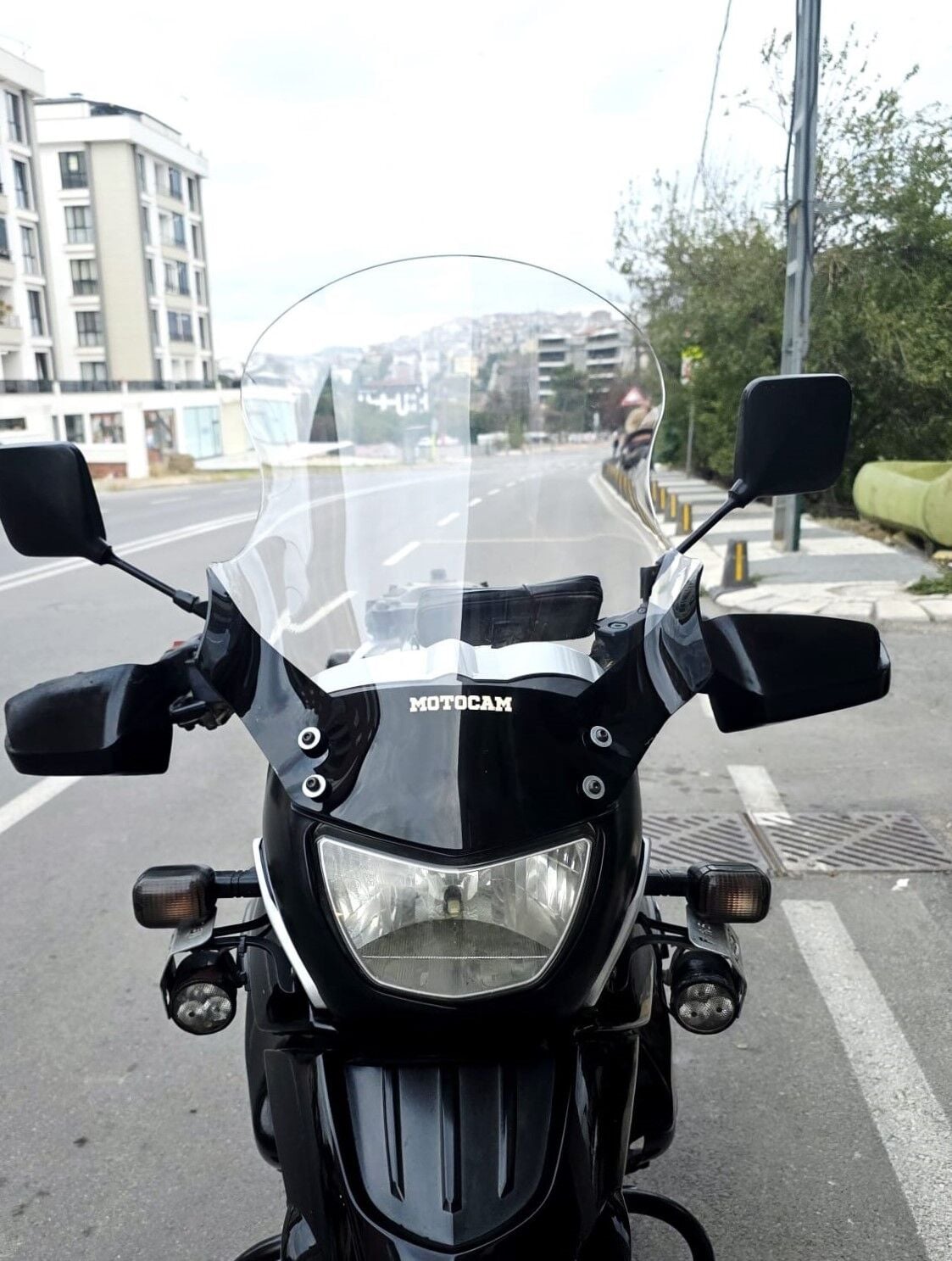 MOTOCAM Bmw F 650 GS Ön Cam 2004-2007 Model 50cm Şeffaf Renkli 4mm