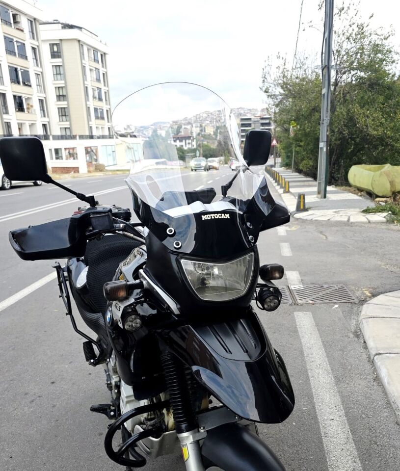 MOTOCAM Bmw F 650 GS Ön Cam 2004-2007 Model 50cm Şeffaf Renkli 4mm