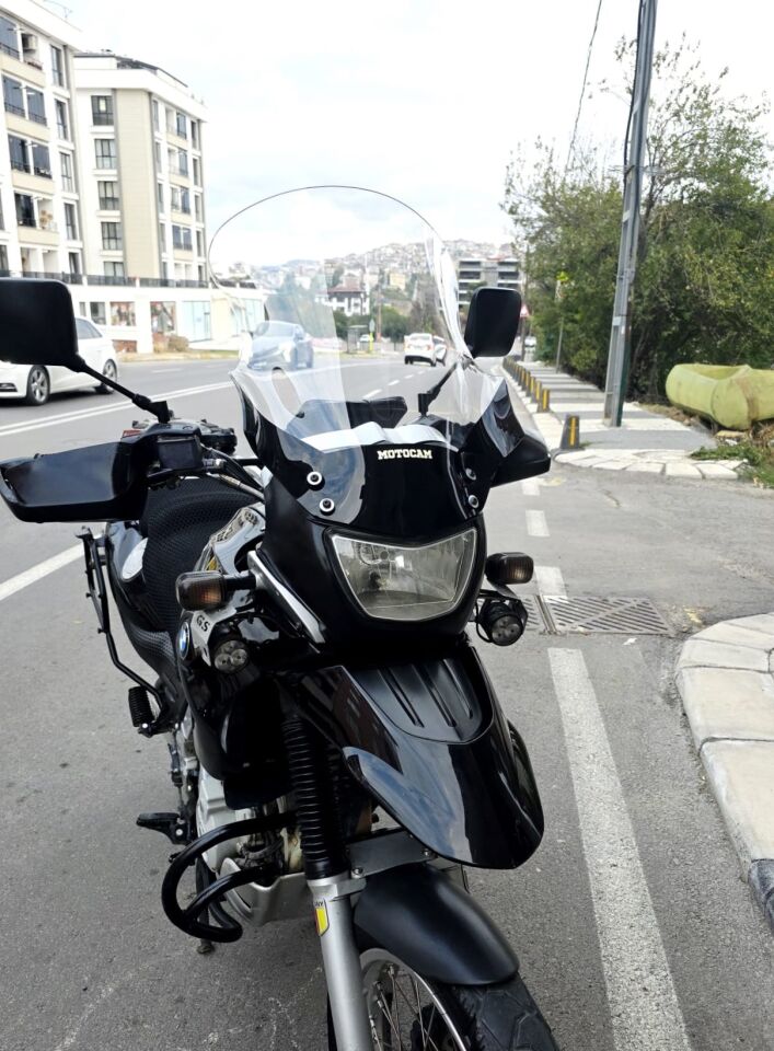 MOTOCAM Bmw F 650 GS Ön Cam 2004-2007 Model 50cm Şeffaf Renkli 4mm