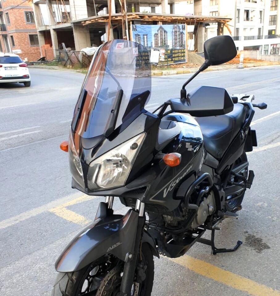 MOTOCAM Suzuki V-strom DL 1000 Ön Cam 2004-2010 Model 45cm Füme Renkli 4mm