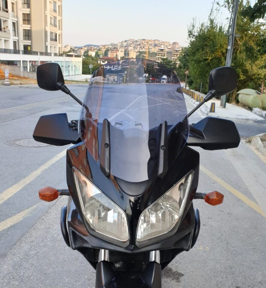 MOTOCAM Suzuki V-strom DL 1000 Ön Cam 2004-2010 Model 45cm Füme Renkli 4mm