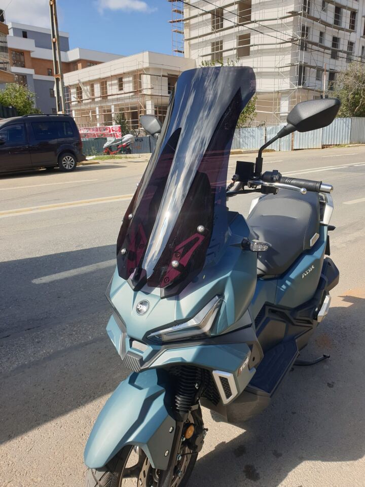 MOTOCAM SYM Adx 125 Ön Cam 2023-2026 Model 62cm Siyah Renkli 4mm UZUN