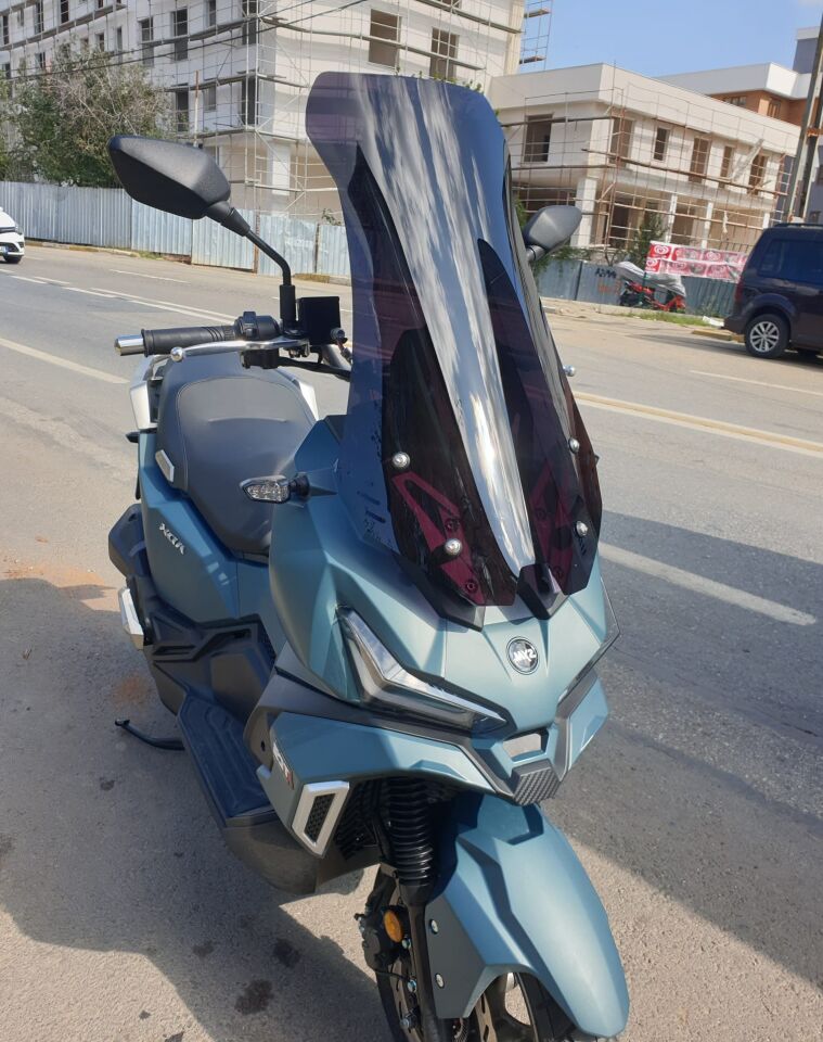MOTOCAM SYM Adx 125 Ön Cam 2023-2026 Model 62cm Siyah Renkli 4mm UZUN