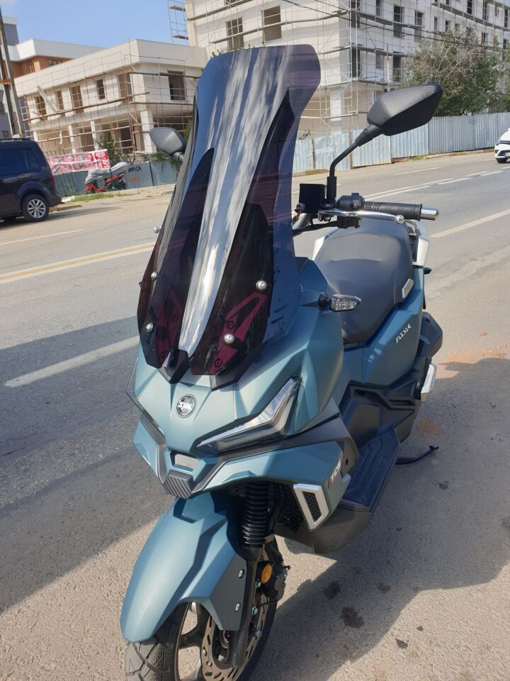 MOTOCAM SYM Adx 125 Ön Cam 2023-2026 Model 62cm Siyah Renkli 4mm UZUN