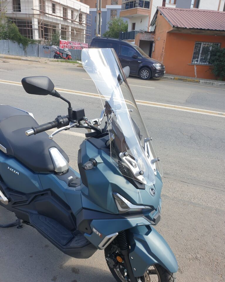 MOTOCAM SYM Adx 125 Ön Cam 2023-2026 Model 62cm Şeffaf Renkli 4mm