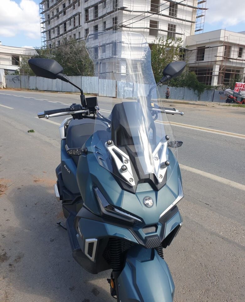 MOTOCAM SYM Adx 125 Ön Cam 2023-2026 Model 62cm Şeffaf Renkli 4mm