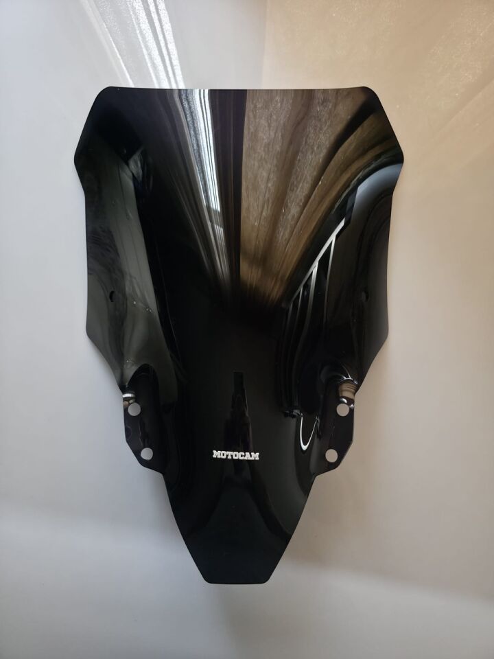 MOTOCAM RKS SRT 800 SX Ön Cam 2023-2026 Model 55cm Siyah Renkli 4mm