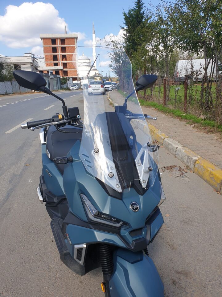 MOTOCAM SYM Adx 125 Ön Cam 2023-2026 Model 62cm Şeffaf Renkli 4mm