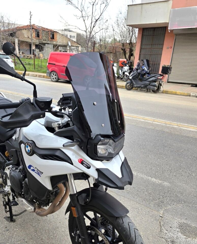 MOTOCAM Bmw F 800 GS Ön Cam 2024-2026 Model 44cm Siyah Renkli 4mm