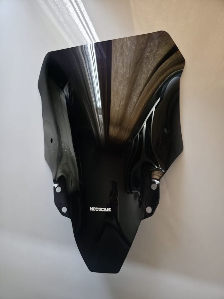 MOTOCAM RKS SRT 900 SX Ön Cam 2023-2026 Model 55cm Siyah Renkli 4mm