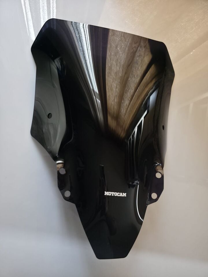 MOTOCAM RKS SRT 900 SX Ön Cam 2023-2026 Model 55cm Siyah Renkli 4mm