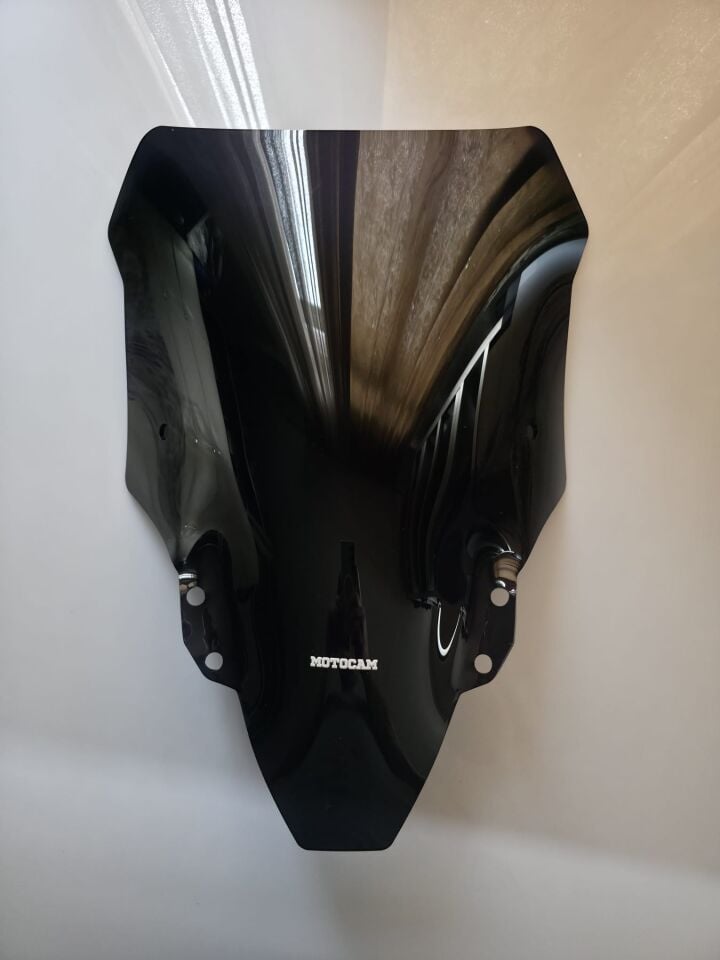 MOTOCAM RKS SRT 900 SX Ön Cam 2023-2026 Model 55cm Siyah Renkli 4mm