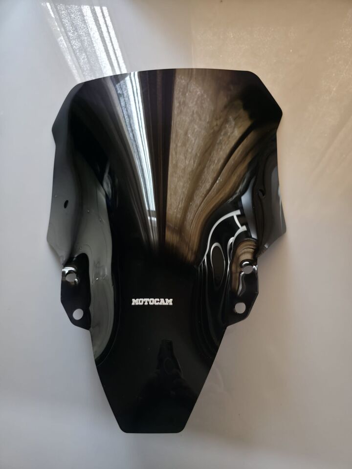 MOTOCAM RKS SRT 900 SX Ön Cam 2023-2026 Model 55cm Siyah Renkli 4mm