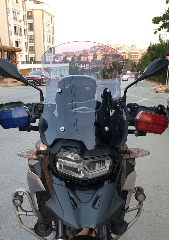 MOTOCAM Bmw F 850 GS Ön Cam 2018-2023 Model 49cm Füme Renkli 4mm