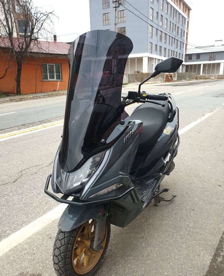 MOTOCAM Arora Safari PRO Ön Cam 2023-2026 Model 80cm Siyah Renkli 4mm UZUN