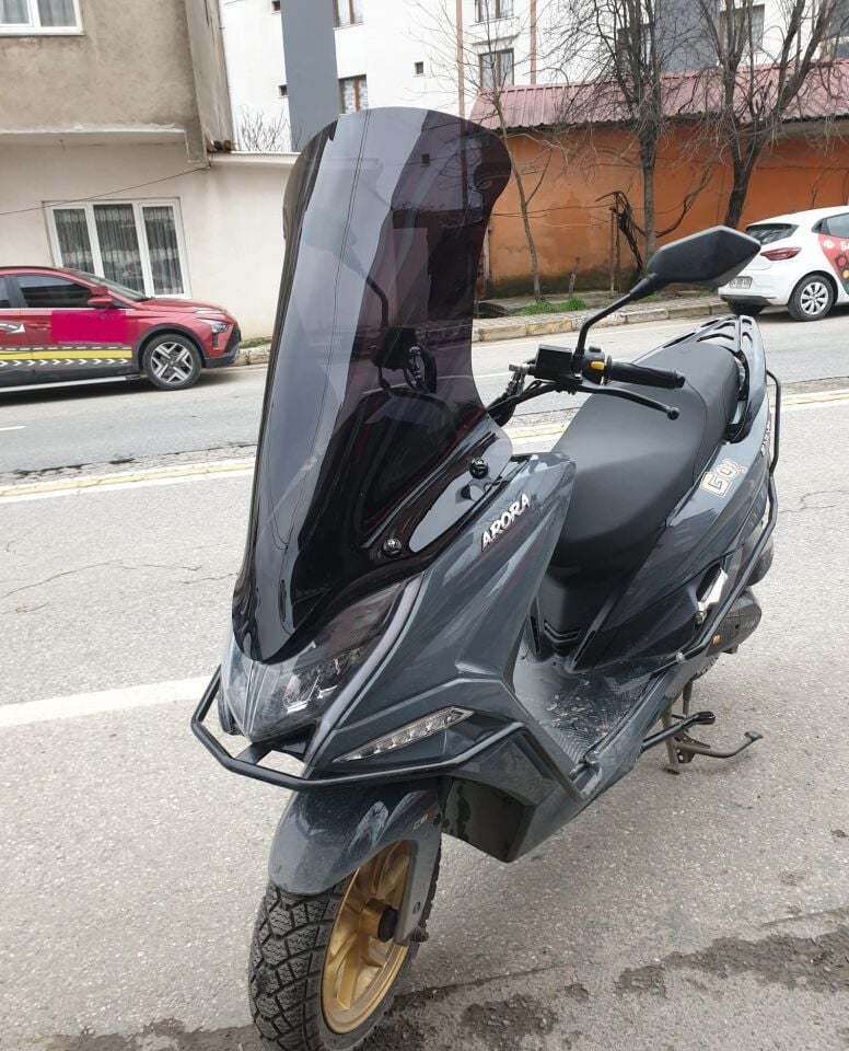 MOTOCAM Arora Safari PRO Ön Cam 2023-2026 Model 80cm Siyah Renkli 4mm UZUN