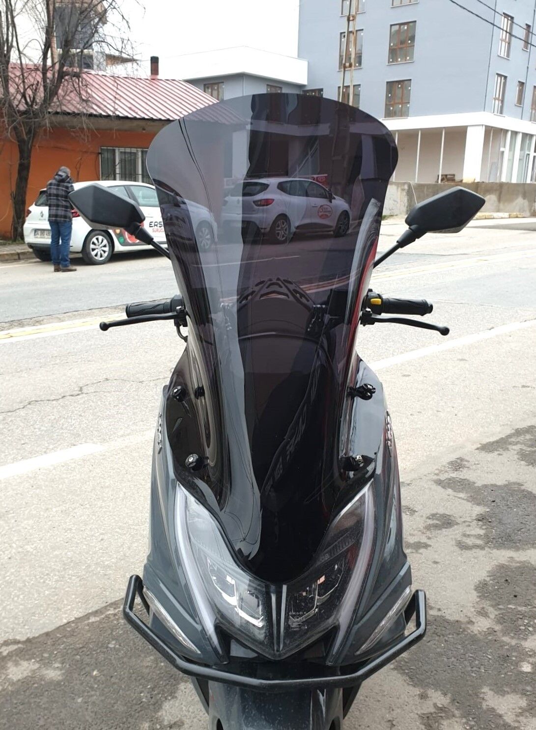 MOTOCAM Arora Safari PRO Ön Cam 2023-2026 Model 80cm Siyah Renkli 4mm UZUN