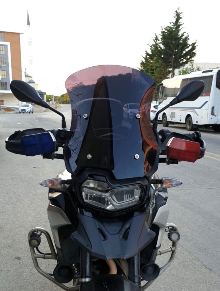 MOTOCAM Bmw F 850 GS Ön Cam 2018-2023 Model 49cm Siyah Renkli 4mm