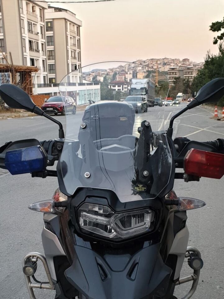 MOTOCAM Bmw F 850 GS Ön Cam 2018-2023 Model 49cm Şeffaf Renkli 4mm