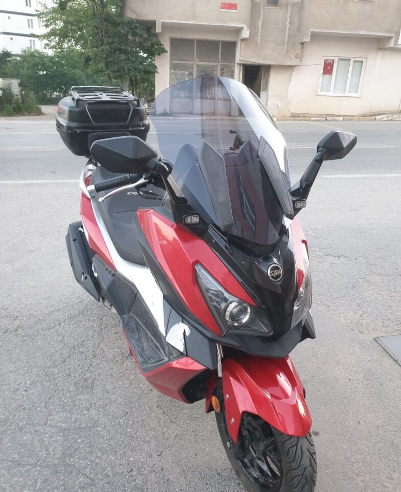 MOTOCAM SYM Cruisym 250 İ Ön Cam 2018 Model 57cm Füme Renkli 4mm UZUN