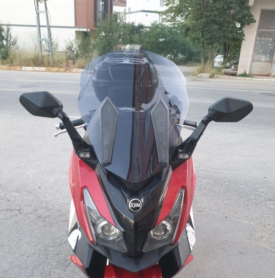 MOTOCAM SYM Cruisym 250 İ Ön Cam 2018 Model 57cm Füme Renkli 4mm UZUN
