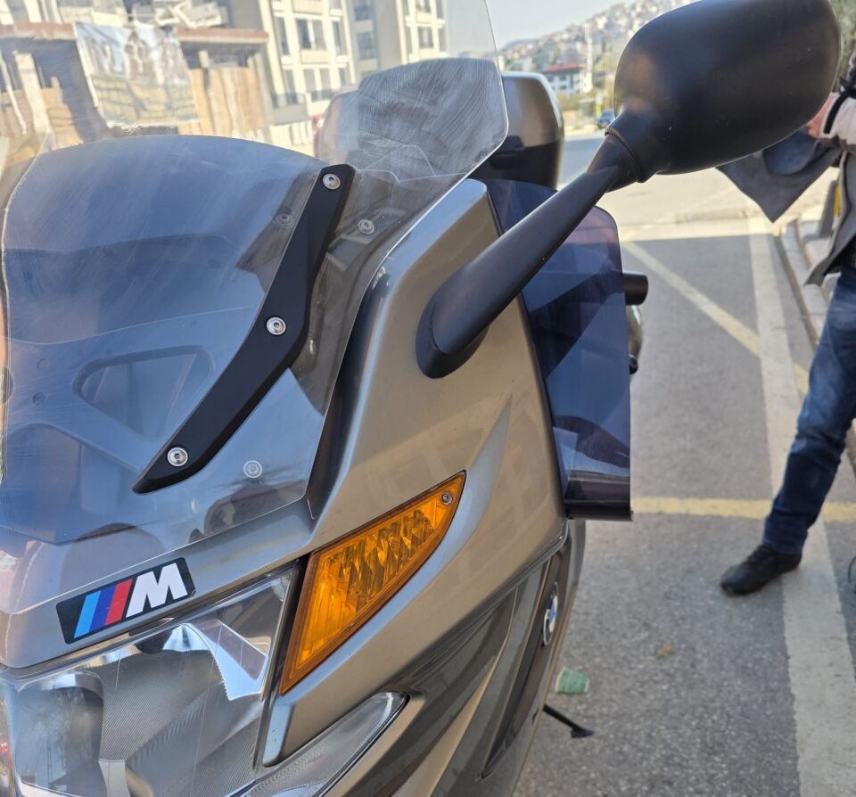 MOTOCAM Bmw K 1300 GT Yan Rüzgarlık Deflektör 2009-2013 Model Siyah Renkli 4mm