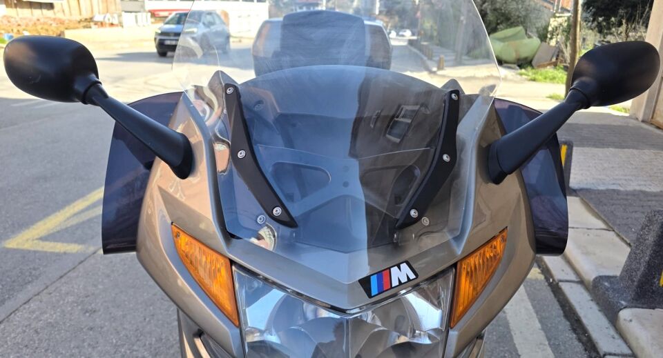 MOTOCAM Bmw K 1300 GT Yan Rüzgarlık Deflektör 2009-2013 Model Siyah Renkli 4mm