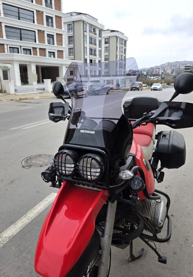 MOTOCAM Bmw R 1100 GS Ön Cam 1993-1999 Model 58cm Füme Renkli 4mm