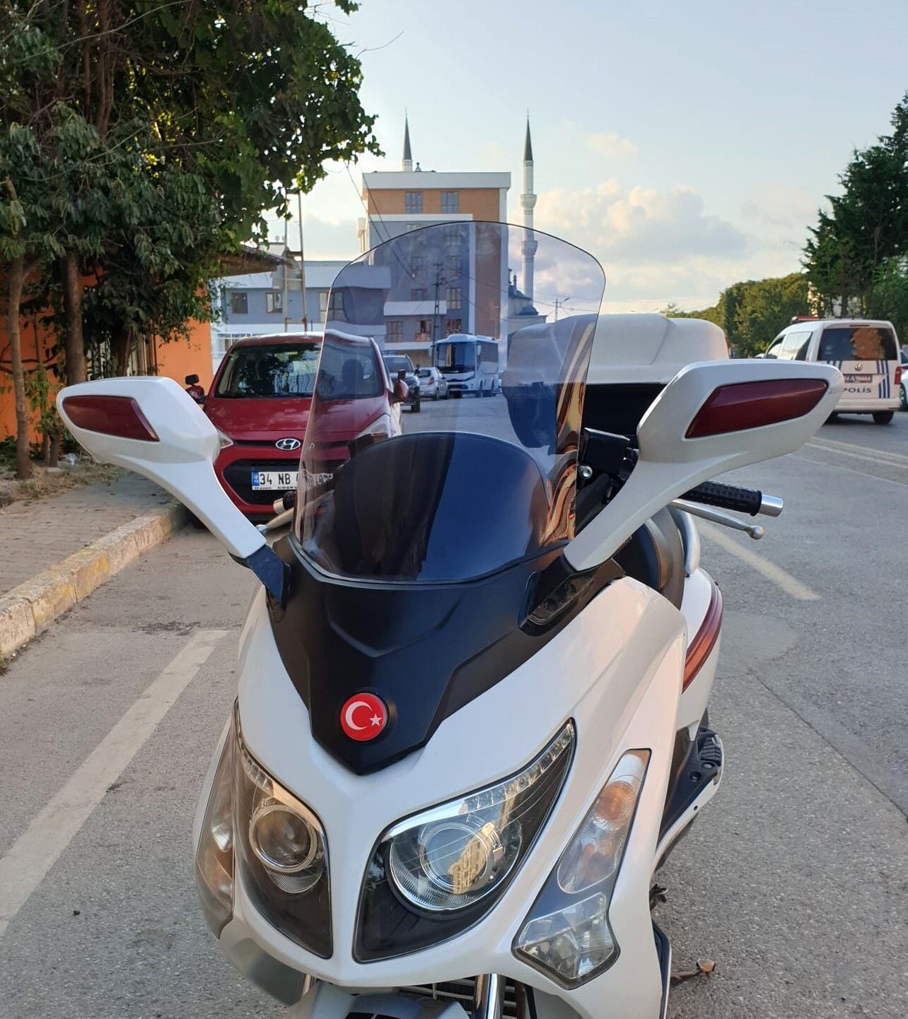 MOTOCAM SYM Gts Evo 250 Ön Cam 2006-2015 Model 53cm Füme Renkli 4mm