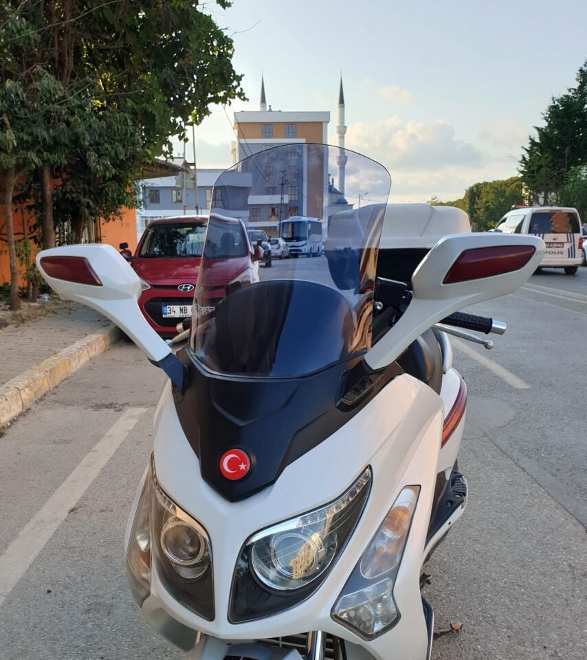 MOTOCAM SYM Gts Evo 250 Ön Cam 2006-2015 Model 53cm Füme Renkli 4mm