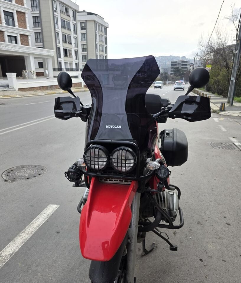 MOTOCAM Bmw R 1100 GS Ön Cam 1993-1999 Model 58cm Siyah Renkli 4mm