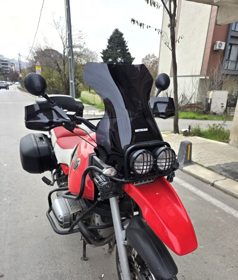 MOTOCAM Bmw R 1100 GS Ön Cam 1993-1999 Model 58cm Siyah Renkli 4mm