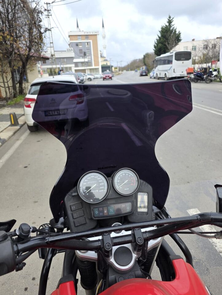 MOTOCAM Bmw R 1100 GS Ön Cam 1993-1999 Model 58cm Siyah Renkli 4mm