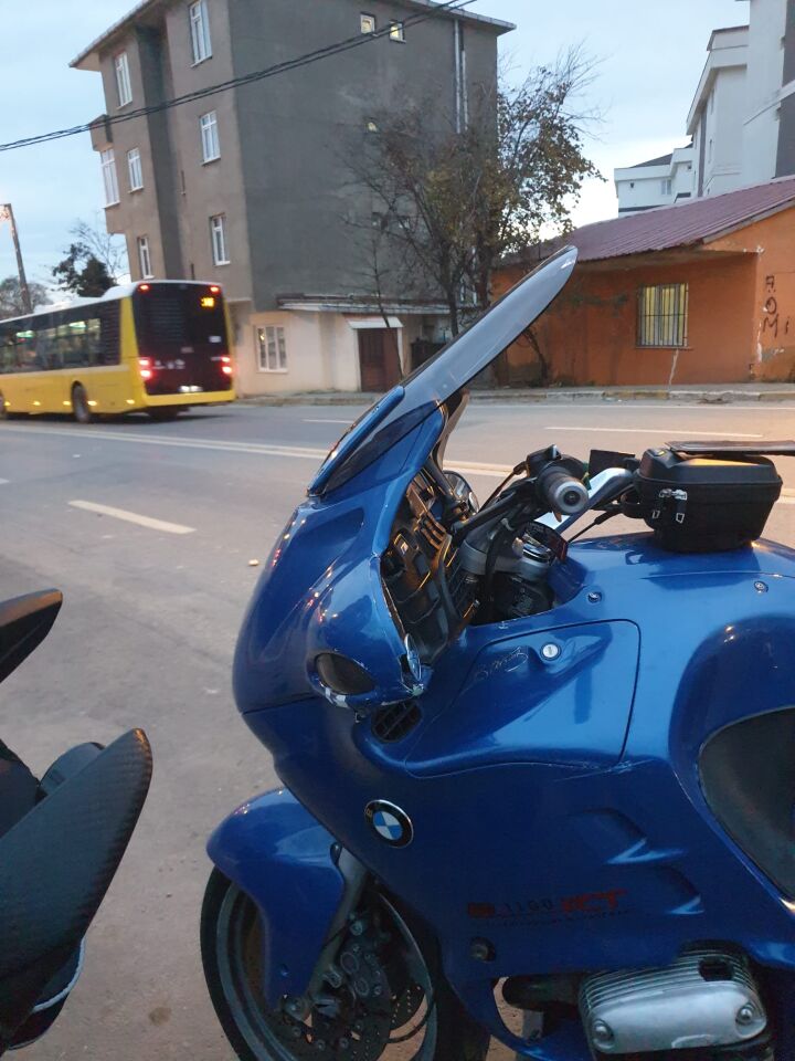 MOTOCAM Bmw R 1100 RT Ön Cam 1994-2000 Model 40cm Füme Renkli 4mm