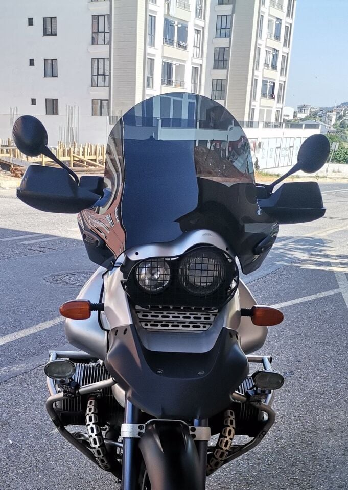 MOTOCAM Bmw R 1150 ADV Ön Cam 2002-2006 Model 52cm Siyah Renkli 4mm