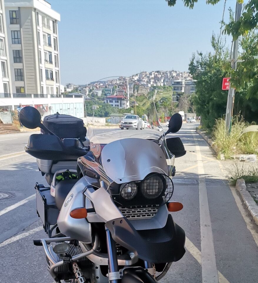 MOTOCAM Bmw R 1150 ADV Ön Cam 2002-2006 Model 52cm Şeffaf Renkli 4mm