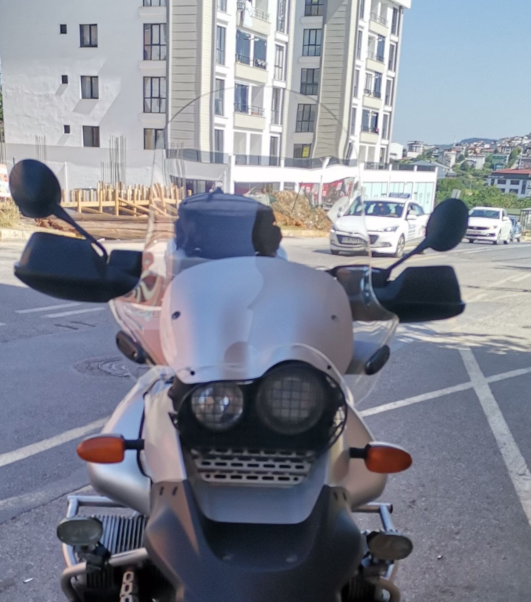 MOTOCAM Bmw R 1150 ADV Ön Cam 2002-2006 Model 52cm Şeffaf Renkli 4mm