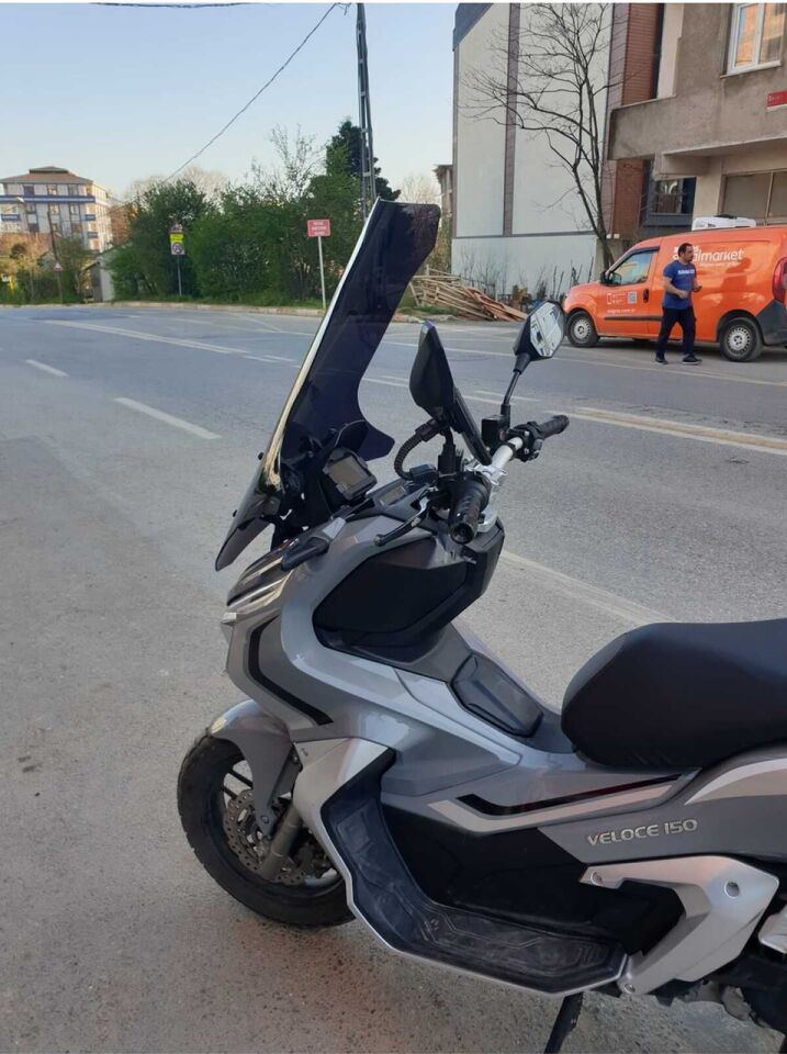 MOTOCAM RKS Veloce Ön Cam 2023-2026 Model 78cm Siyah Renkli 4mm UZUN