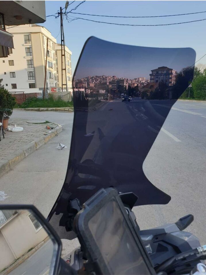 MOTOCAM RKS Veloce Ön Cam 2023-2026 Model 78cm Siyah Renkli 4mm UZUN