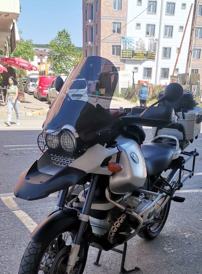 MOTOCAM Bmw R 1150 ADV Ön Cam 2002-2006 Model 57cm Siyah Renkli 4mm