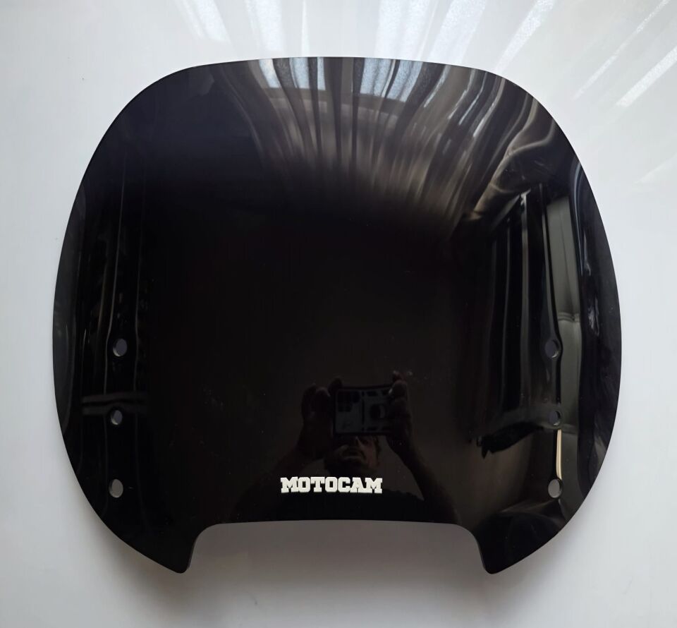 MOTOCAM Bmw R 1150 RT Ön Cam 2001-2005 Model 40cm Siyah Renkli 4mm