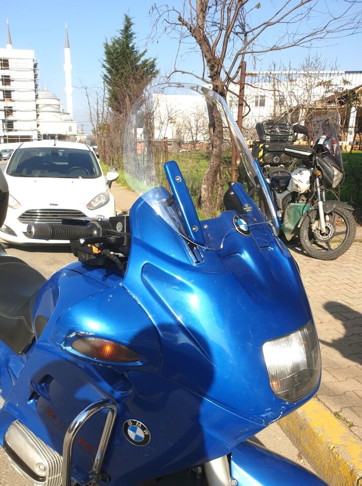 MOTOCAM Bmw R 1150 RT Ön Cam 2001-2005 Model 40cm Şeffaf Renkli 4mm