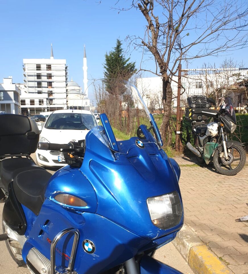 MOTOCAM Bmw R 1150 RT Ön Cam 2001-2005 Model 40cm Şeffaf Renkli 4mm